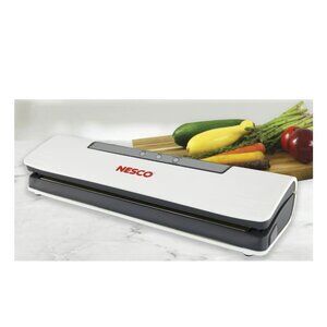 NIB Nesco Classic Vacuum Sealer Storage - Bags Included - White